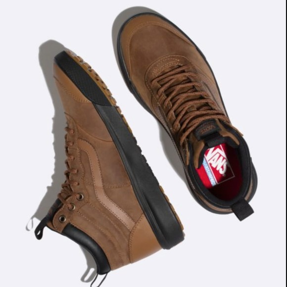 Vans Brown and Black High-Top Sneakers - Picture 2 of 3